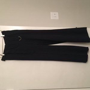 WHBM Navy Pin Stripe Pants size 2R